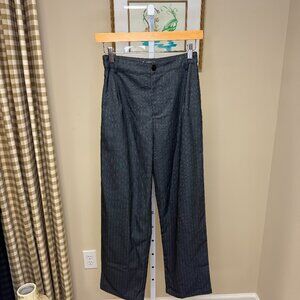Grey Pinstripe Trousers